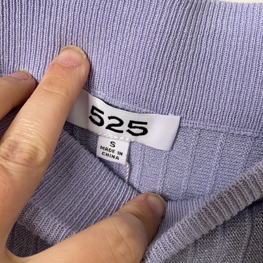 525 Pleat  Midi Skirt in Ice Blue Lavender NWT S - Picture 4 of 6